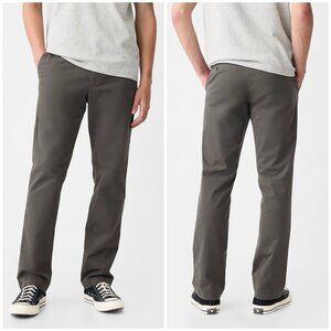 Gap Khakis Tailored Straight Fit Flat Front Gray Pants Men's Size 30x32 NWT